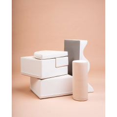 Zestaw miękkich modułów beżowych Little Crawler 6 el. / Iglu