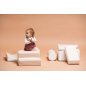 Zestaw miękkich modułów beżowych Little Crawler 6 el. / Iglu