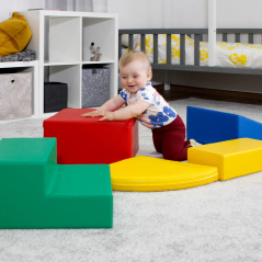 Zestaw miękkich modułów kolorowych Little Crawler 5 el. / Iglu