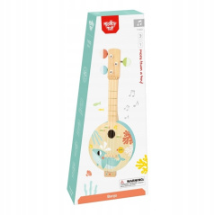 Drewniane banjo dla dzieci z motywem morza / Tooky Toy