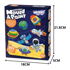 Odlewy gipsowe do pomalowania Zestaw kosmiczny / Woopie