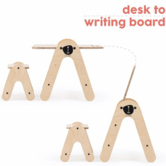 Regulowana sztaluga 2w1 z krzesełkiem Miś / MamaToyz