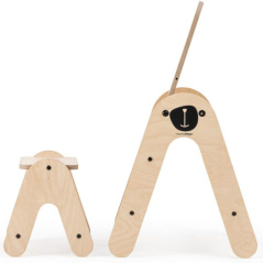 Regulowana sztaluga 2w1 z krzesełkiem Miś / MamaToyz