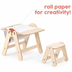 Regulowana sztaluga 2w1 z krzesełkiem Lis / MamaToyz