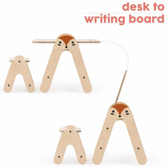 Regulowana sztaluga 2w1 z krzesełkiem Lis / MamaToyz