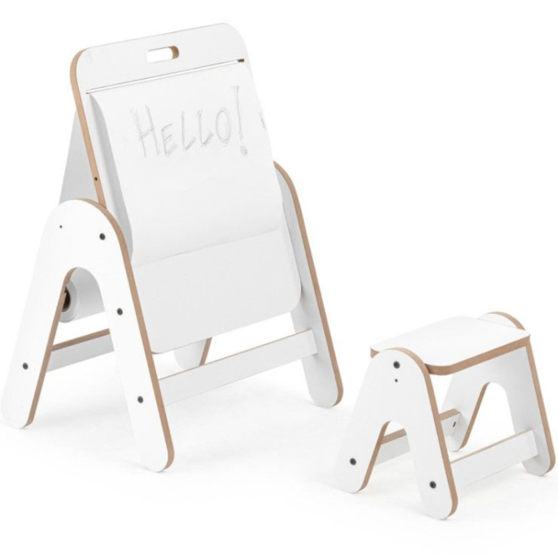 Regulowana sztaluga 2w1 z krzesełkiem MDF / MamaToyz