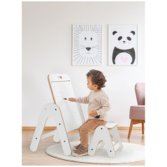 Regulowana sztaluga 2w1 z krzesełkiem MDF / MamaToyz
