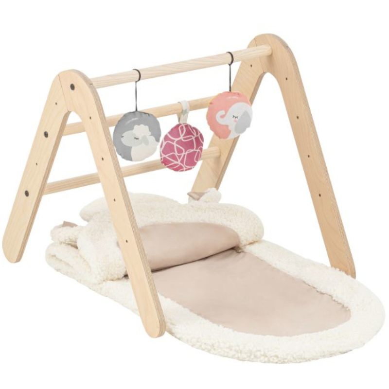 Stojak edukacyjny z mięciutką matą dla niemowląt / MamaToyz