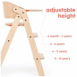 Regulowane krzesełko do karmienia / MamaToyz Regulowane krzesełko do karmienia / MamaToyz