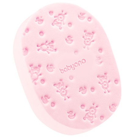 Gąbka kąpielowa dla dzieci i niemowląt Różowa / Babyono