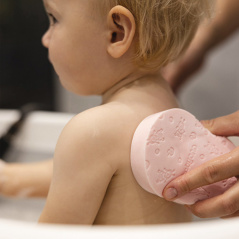 Gąbka kąpielowa dla dzieci i niemowląt Różowa / Babyono