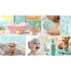 Gąbka kąpielowa dla dzieci i niemowląt Zielona / Babyono