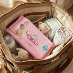 Nawilżane chusteczki 99% wody 60 szt. / Bocioland