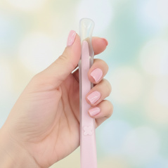 Silikonowa łyżeczka Różowa / Bocioland