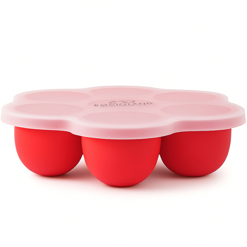 Silikonowa foremka do mrożenia żywności 7 komór Czerwone / Bocioland Silikonowa foremka do mrożenia żywności 7 komór Czerwone / Bocioland