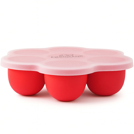 Silikonowa foremka do mrożenia żywności 7 komór Czerwone / Bocioland