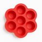 Silikonowa foremka do mrożenia żywności 7 komór Czerwone / Bocioland Silikonowa foremka do mrożenia żywności 7 komór Czerwone / Bocioland