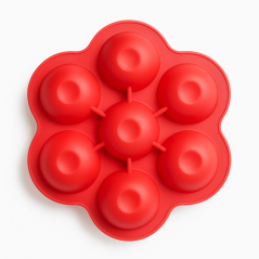 Silikonowa foremka do mrożenia żywności 7 komór Czerwone / Bocioland