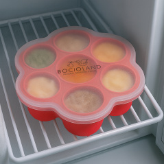 Silikonowa foremka do mrożenia żywności 7 komór Czerwone / Bocioland