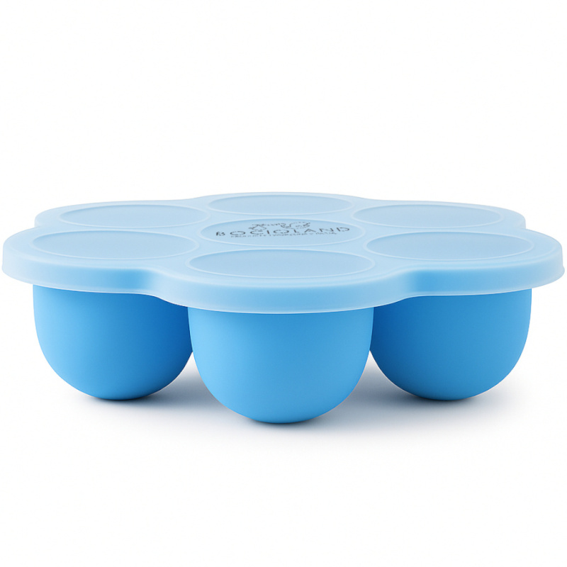 Silikonowa foremka do mrożenia żywności 7 komór Niebieska / Bocioland Silikonowa foremka do mrożenia żywności 7 komór Niebieska / Bocioland