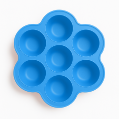 Silikonowa foremka do mrożenia żywności 7 komór Niebieska / Bocioland