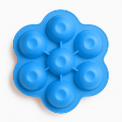 Silikonowa foremka do mrożenia żywności 7 komór Niebieska / Bocioland