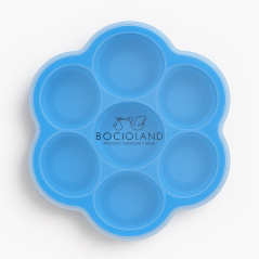 Silikonowa foremka do mrożenia żywności 7 komór Niebieska / Bocioland