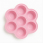 Silikonowa foremka do mrożenia żywności 7 komór Różowa / Bocioland Silikonowa foremka do mrożenia żywności 7 komór Różowa / Bocioland