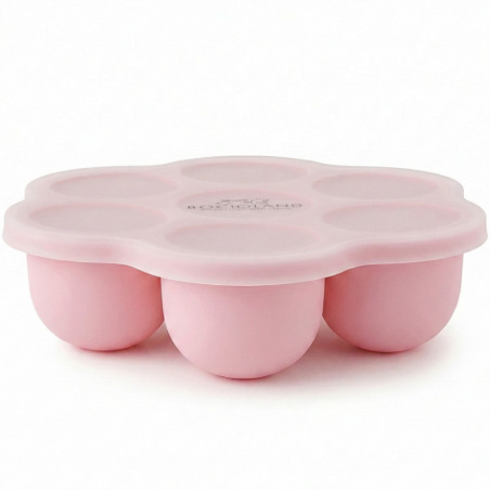 Silikonowa foremka do mrożenia żywności 7 komór Różowa / Bocioland