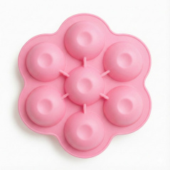 Silikonowa foremka do mrożenia żywności 7 komór Różowa / Bocioland