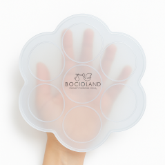 Silikonowa foremka do mrożenia żywności 7 komór Różowa / Bocioland