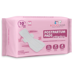 Podpaski poporodowe ze skrzydełkami wysokochłonne 10 szt. / Bocioland