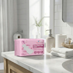 Podpaski poporodowe ze skrzydełkami wysokochłonne 10 szt. / Bocioland