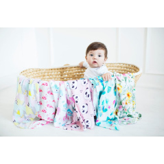 Pieluszka bambusowa 75x75 cm Gąski / Bocioland