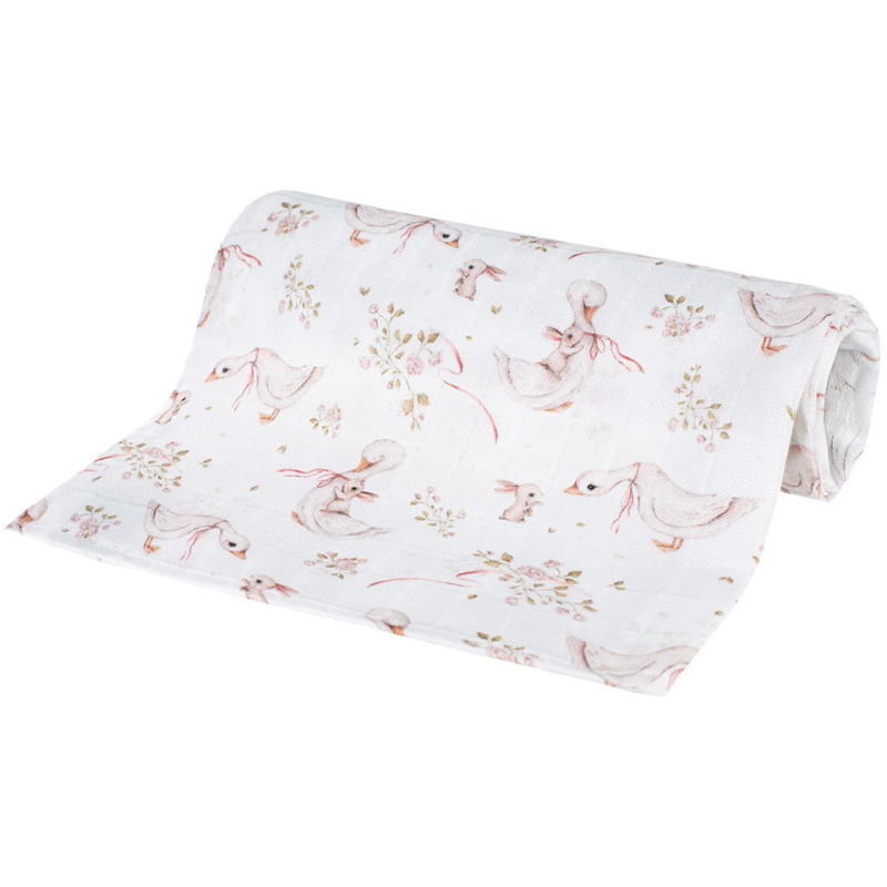 Pieluszka bambusowa 75x75 cm Gąski / Bocioland