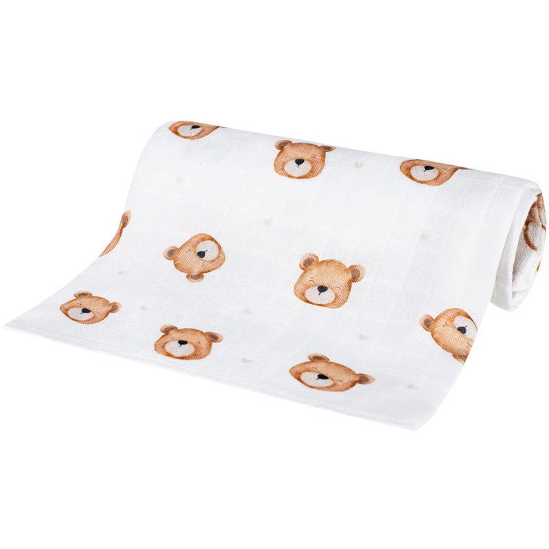 Pieluszka bambusowa 75x75 cm Misie / Bocioland