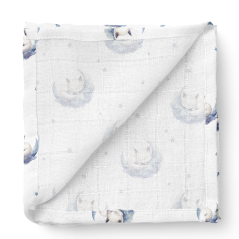 Pieluszka bambusowa 75x75 cm Liski / Bocioland