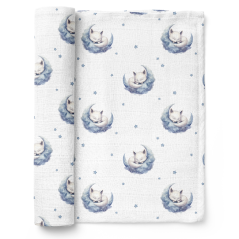 Pieluszka bambusowa 110x110 cm Liski / Bocioland