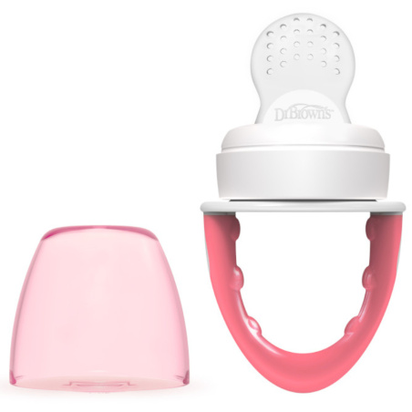 Gryzak silikonowy do podawania pokarmu Różowy / Dr. Brown's