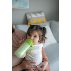 Butelka termiczna ze słomką 300 ml Zielona / Dr. Brown's
