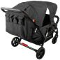 Wózek spacerowy do żłobka Lidoo Lite Black 4-osobowy / Familidoo