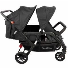 Wózek spacerowy do żłobka Lidoo Lite Black 4-osobowy / Familidoo