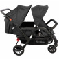 Wózek spacerowy do żłobka Lidoo Lite Black 4-osobowy / Familidoo