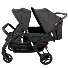 Wózek spacerowy do żłobka Lidoo Lite Black 4-osobowy / Familidoo