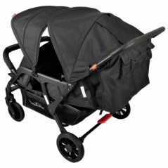 Wózek spacerowy do żłobka Lidoo Lite Black 4-osobowy / Familidoo