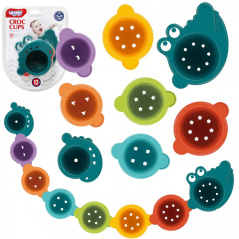 Kubeczki przelewowe do kąpieli Krokodylek / Woopie