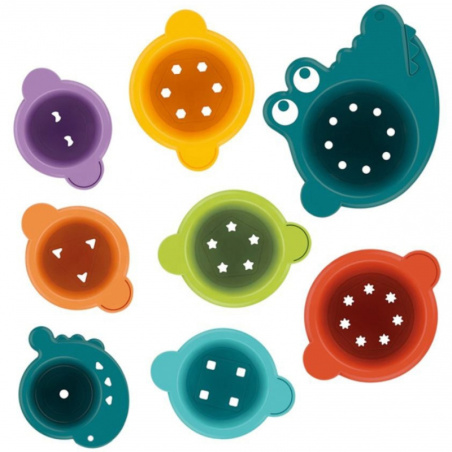 Kubeczki przelewowe do kąpieli Krokodylek / Woopie