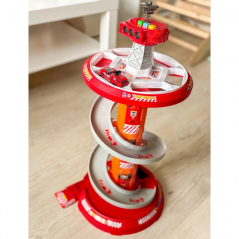 Garaż spiralny strażacki z 3 autkami / Woopie