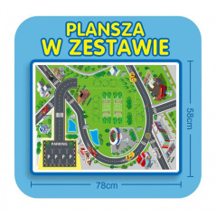 Garaż spiralny strażacki z 3 autkami / Woopie