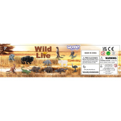 Zestaw figurek dzikich zwierząt 15 el. / Woopie